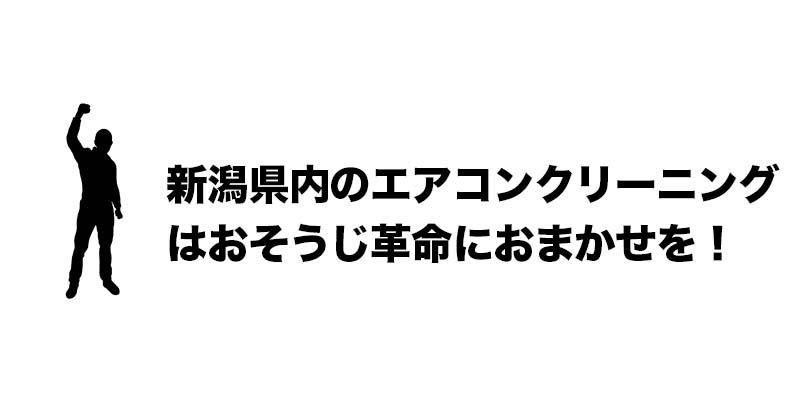 新潟県内のエアコンクリーニングはおそうじ革命におまかせを!