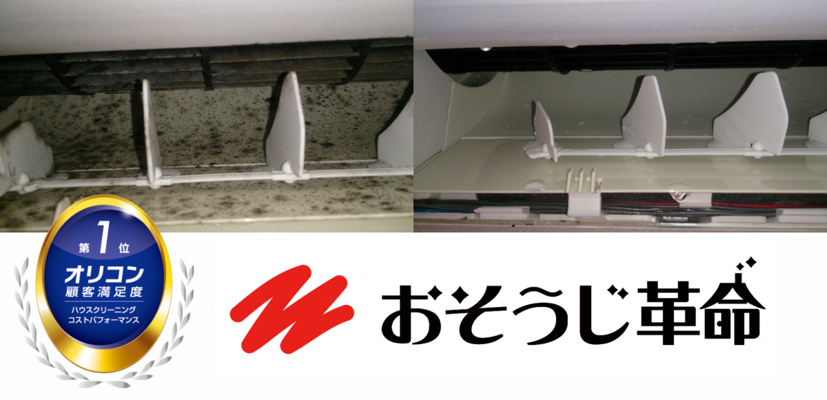 東京都文京区のエアコンクリーニングのビフォーアフター｜おそうじ革命がカビ・ホコリ・臭いを徹底除去し、エアコン効率アップ＆電気代節約を実現！