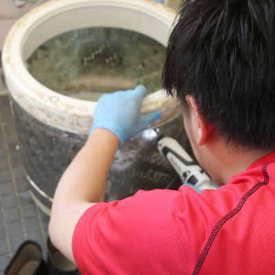 おそうじ革命の洗濯機分解クリーニング