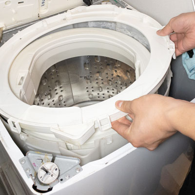 おそうじ革命の洗濯機分解クリーニング