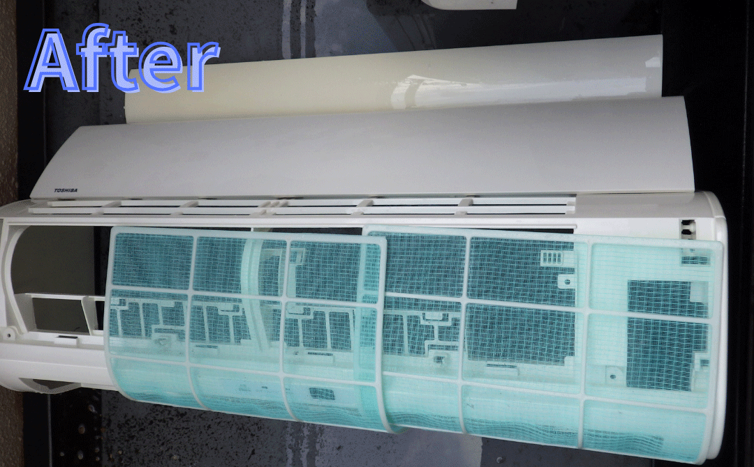 東京都品川区の壁掛けエアコンの作業後1