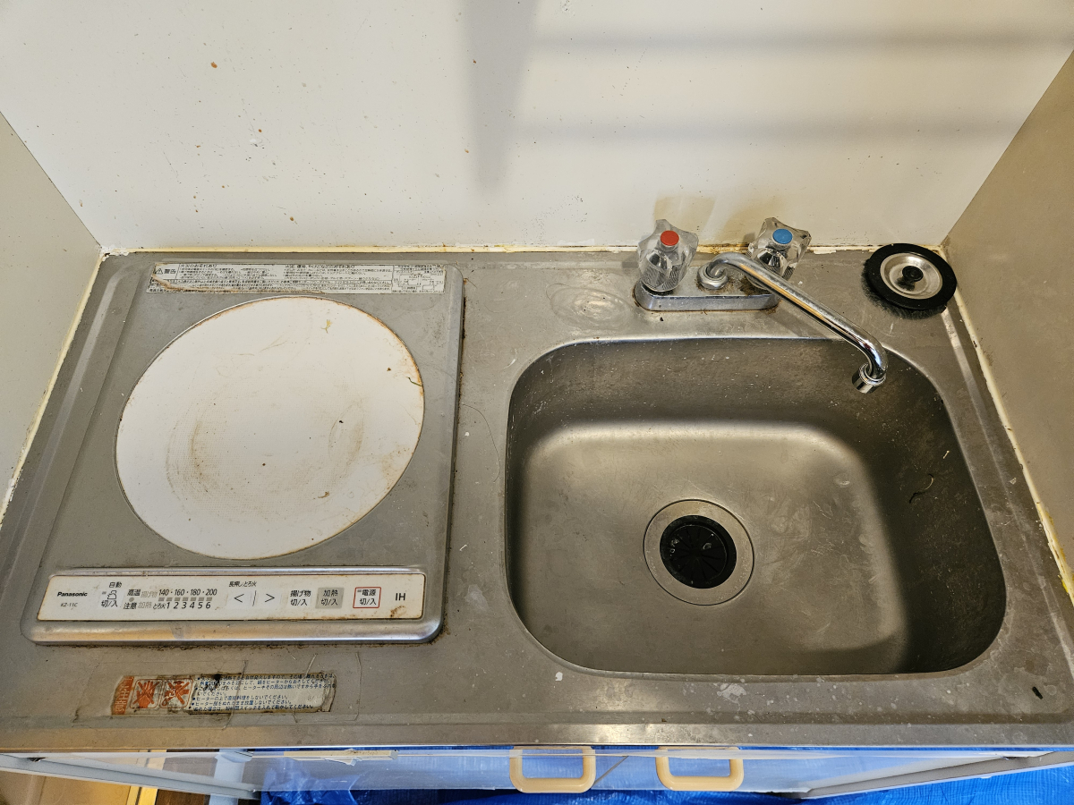 岩手県盛岡市のキッチンクリーニングの作業前1