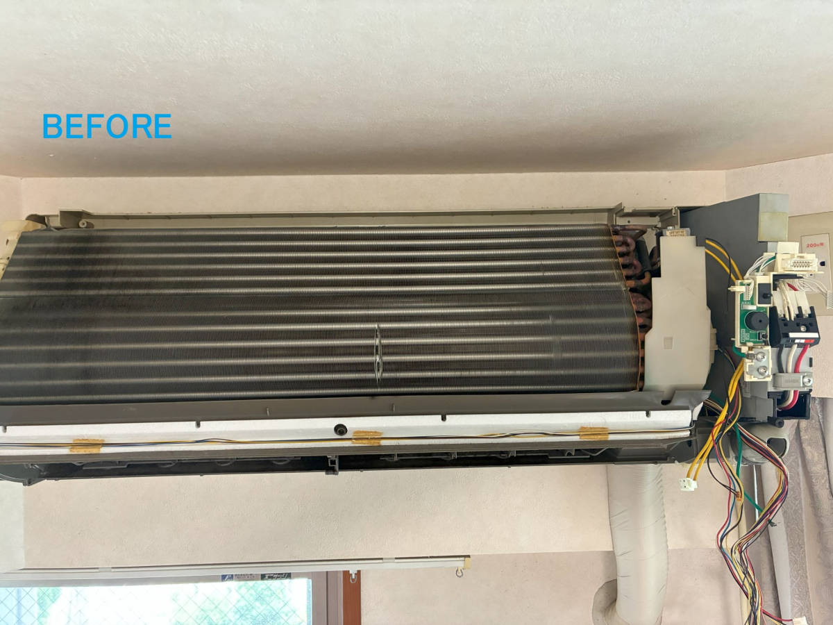 愛知県名古屋市中区の壁掛けエアコンの作業前1
