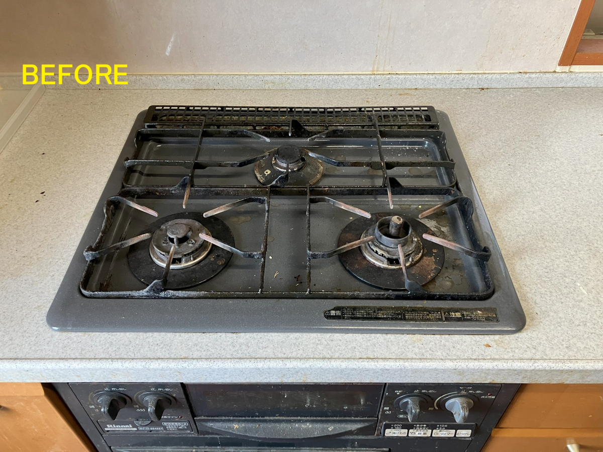 愛知県名古屋市中区のキッチンクリーニングの作業前2