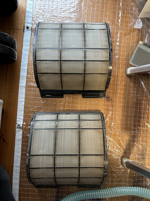 神奈川県鎌倉市の壁掛けエアコンの作業前1