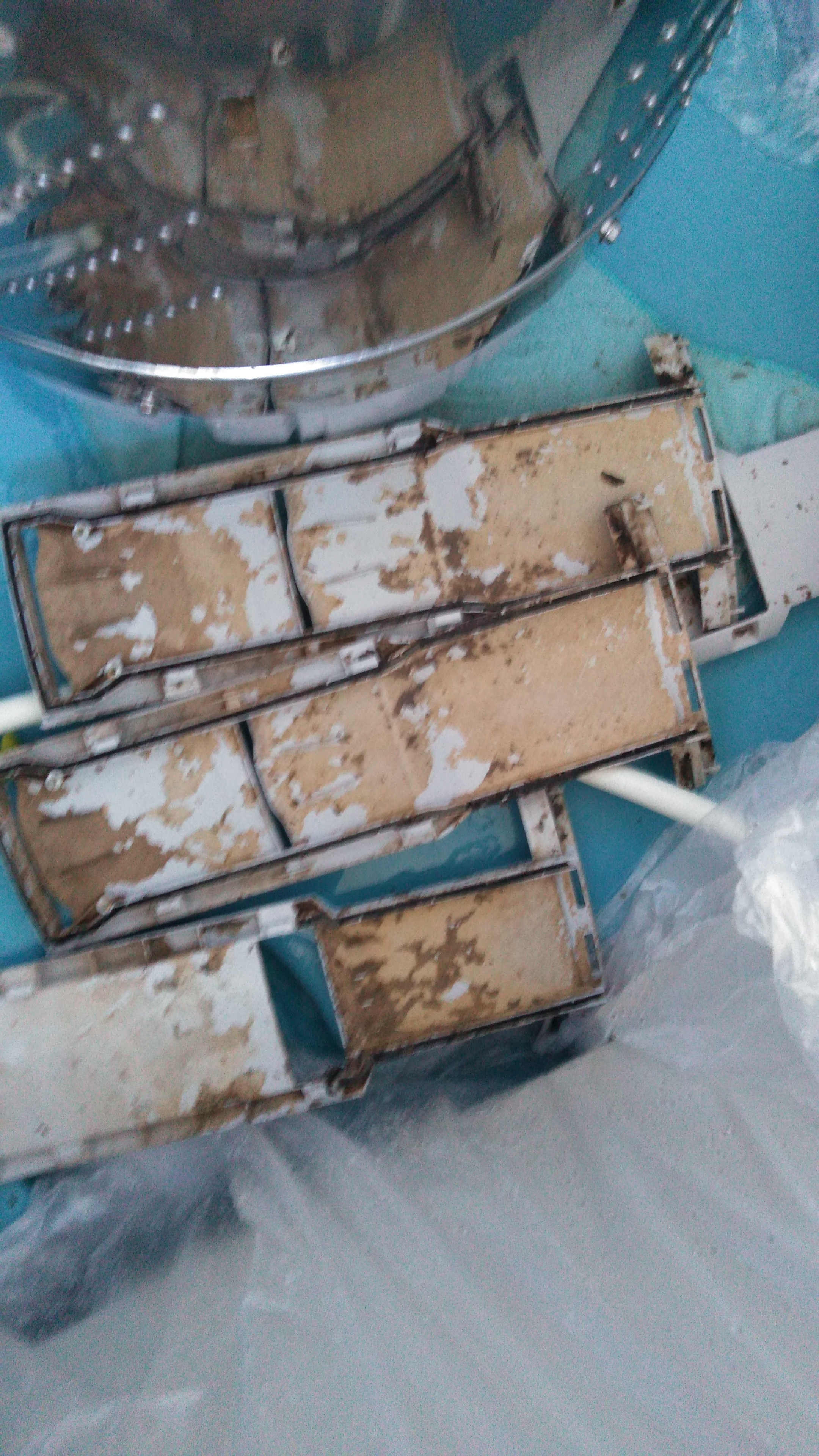 新潟県上越市国府の洗濯機分解クリーニングの作業前3