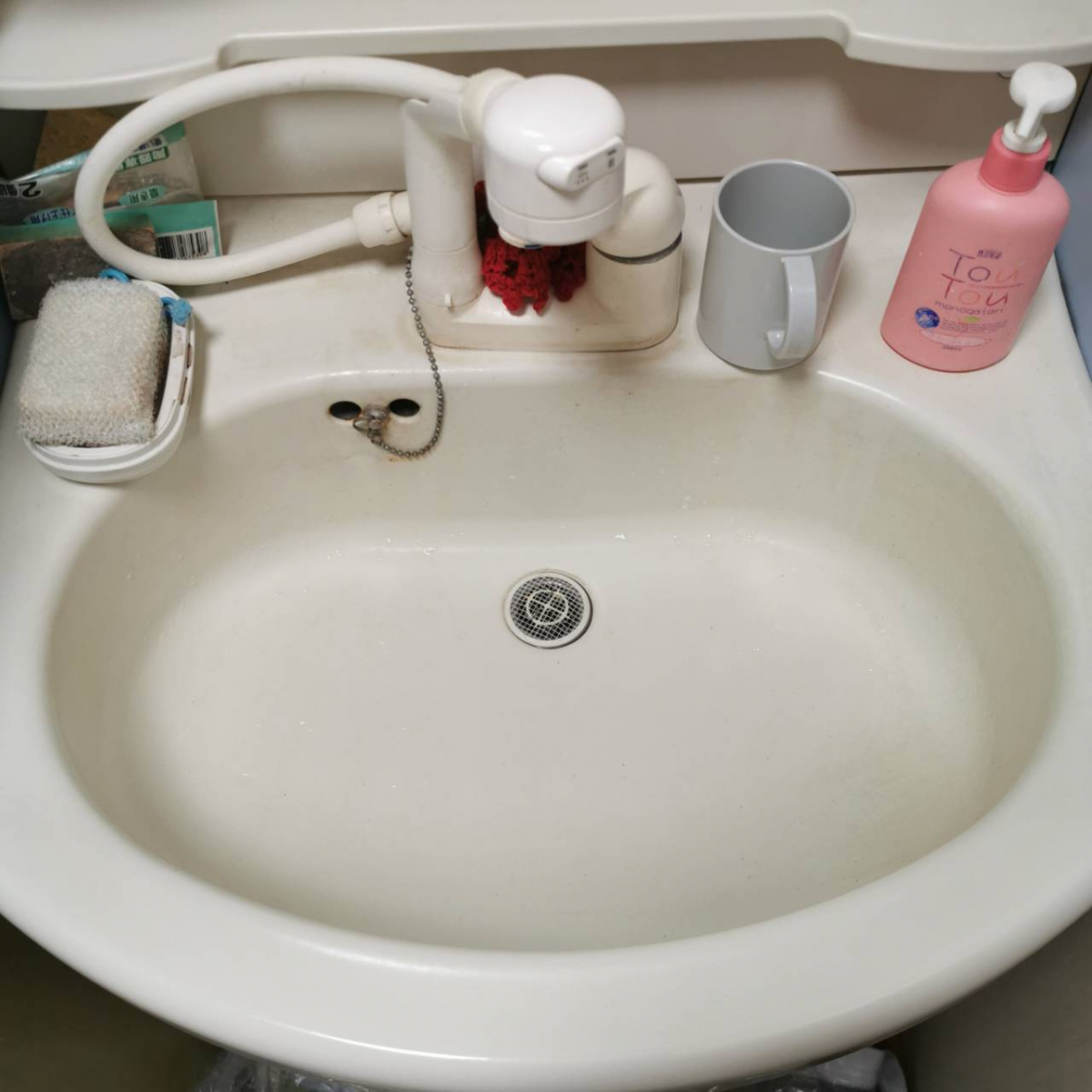 茨城県小美玉市の浴室・お風呂クリーニングの作業前1