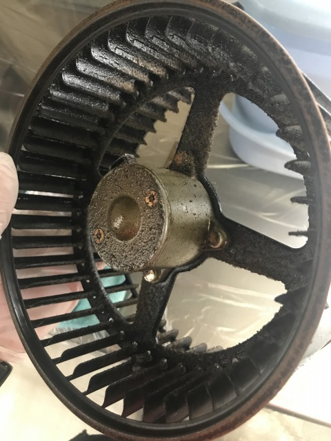 茨城県つくばみらい市のレンジフードクリーニングの作業前2