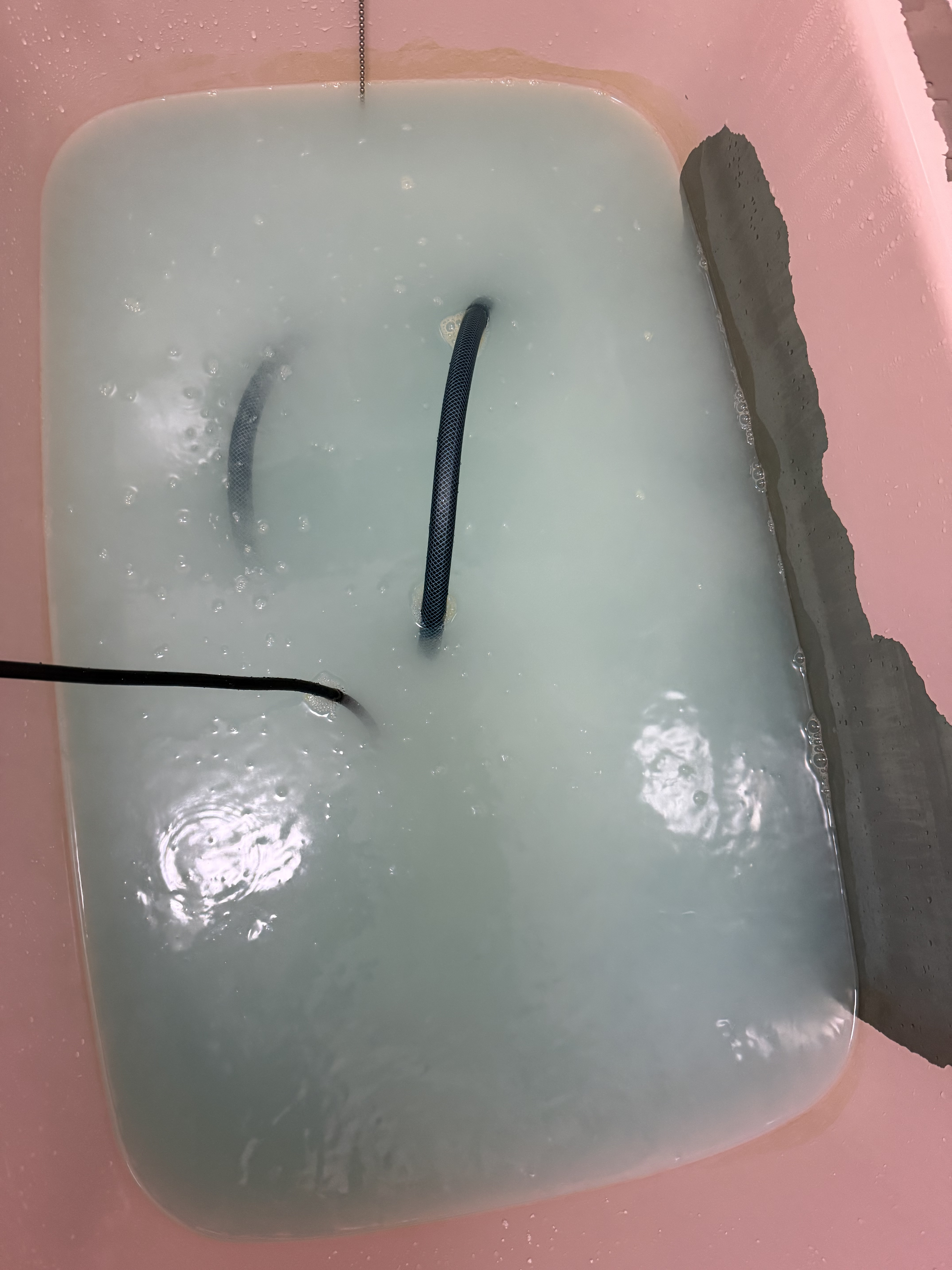 千葉県香取市の追い焚き配管除菌洗浄の作業後1