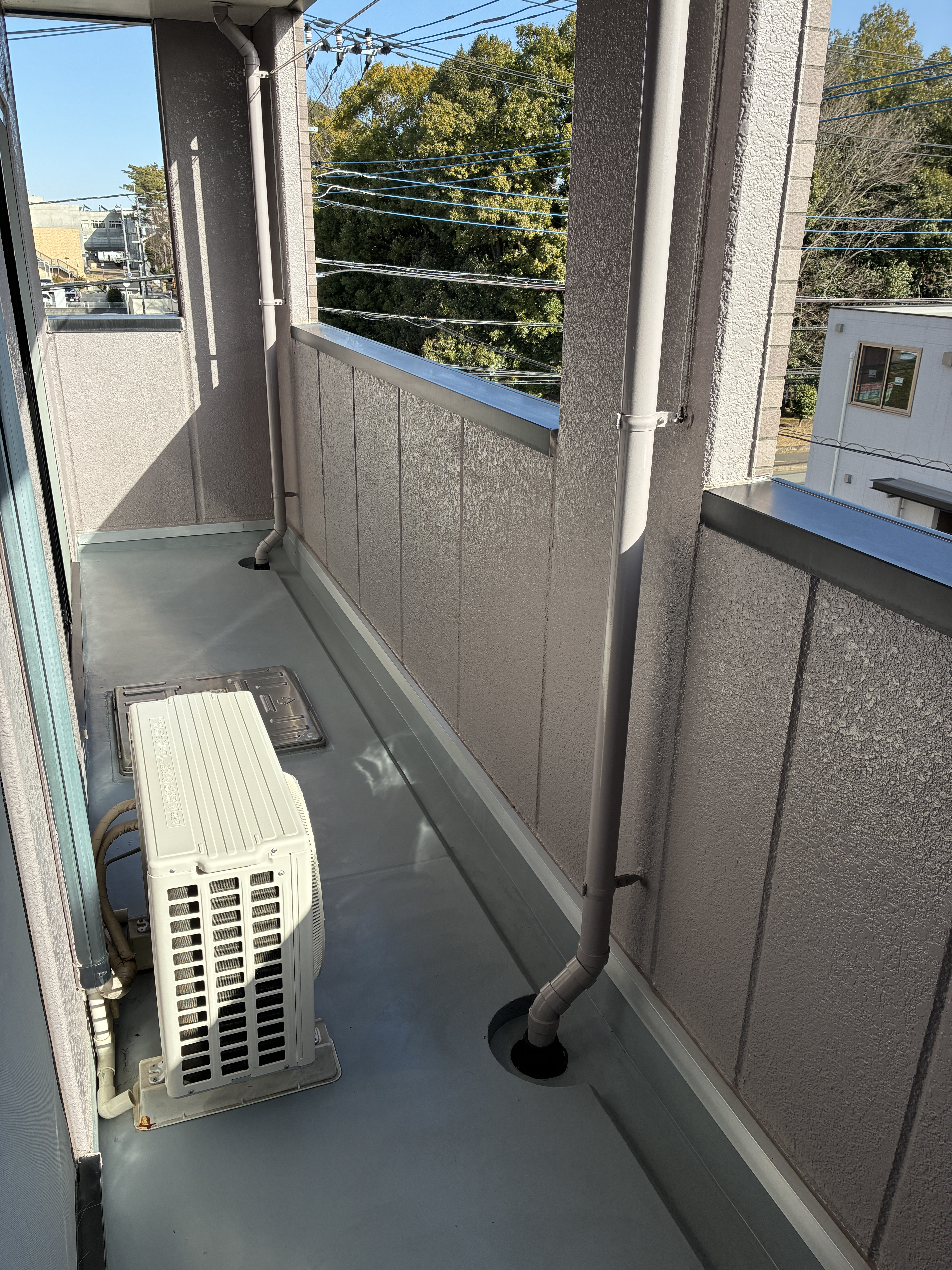 茨城県つくば市のベランダ・バルコニークリーニングの作業後1