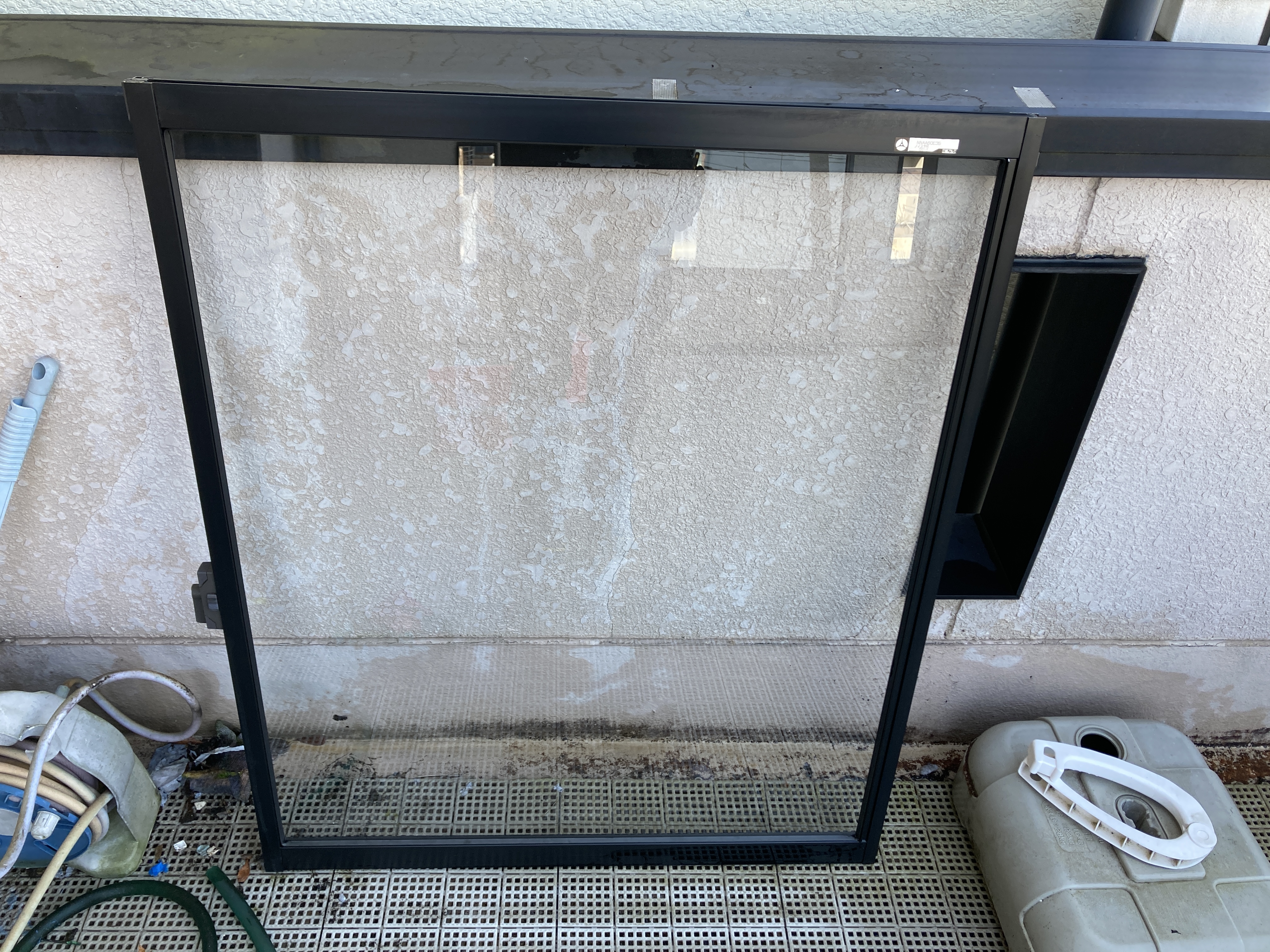 京都府京都市左京区一乗寺梅ノ木町の窓ガラス・サッシクリーニングの作業後2