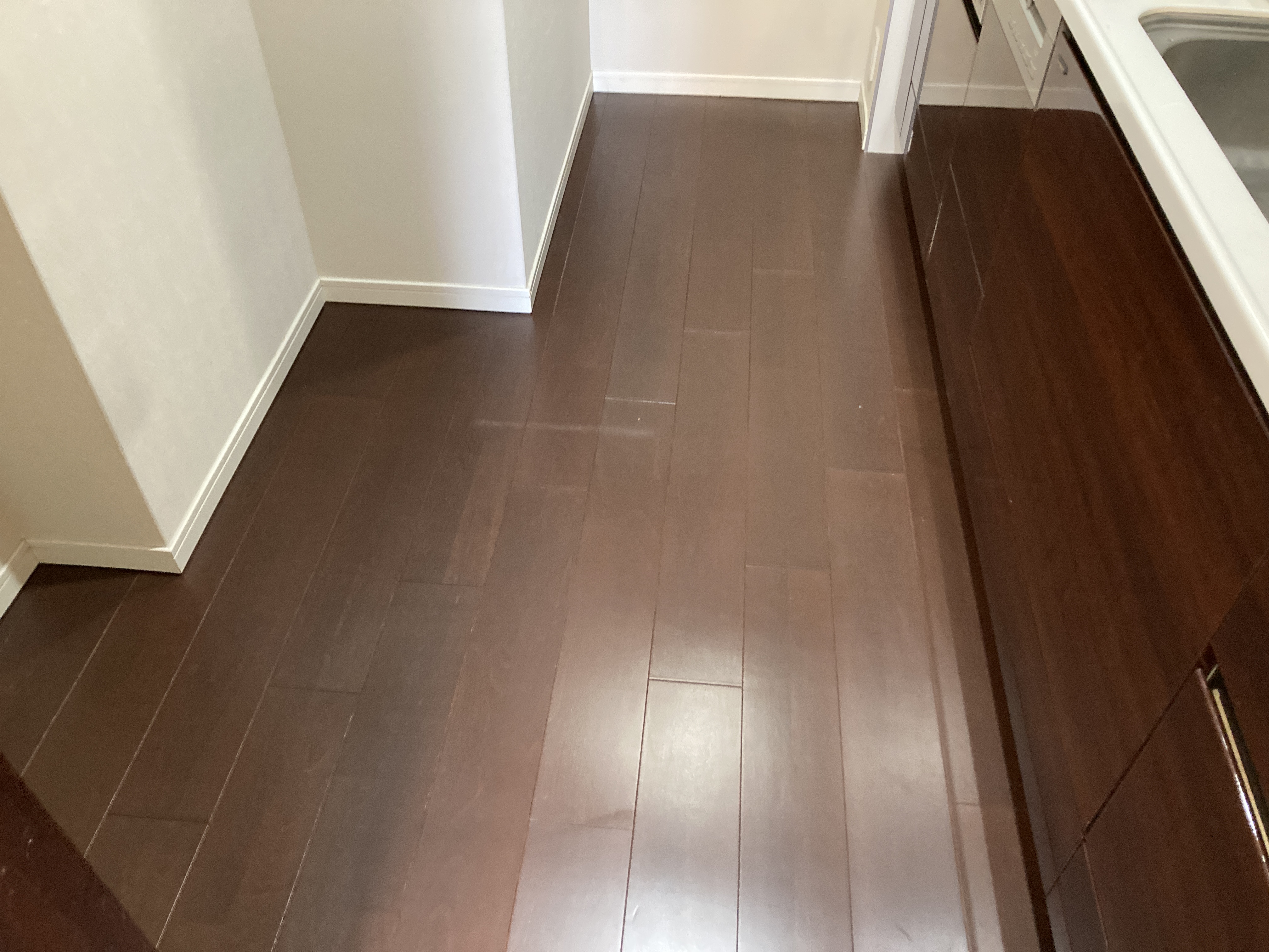 京都府京都市中京区西ノ京樋ノ口町のフローリングクリーニングの作業後1