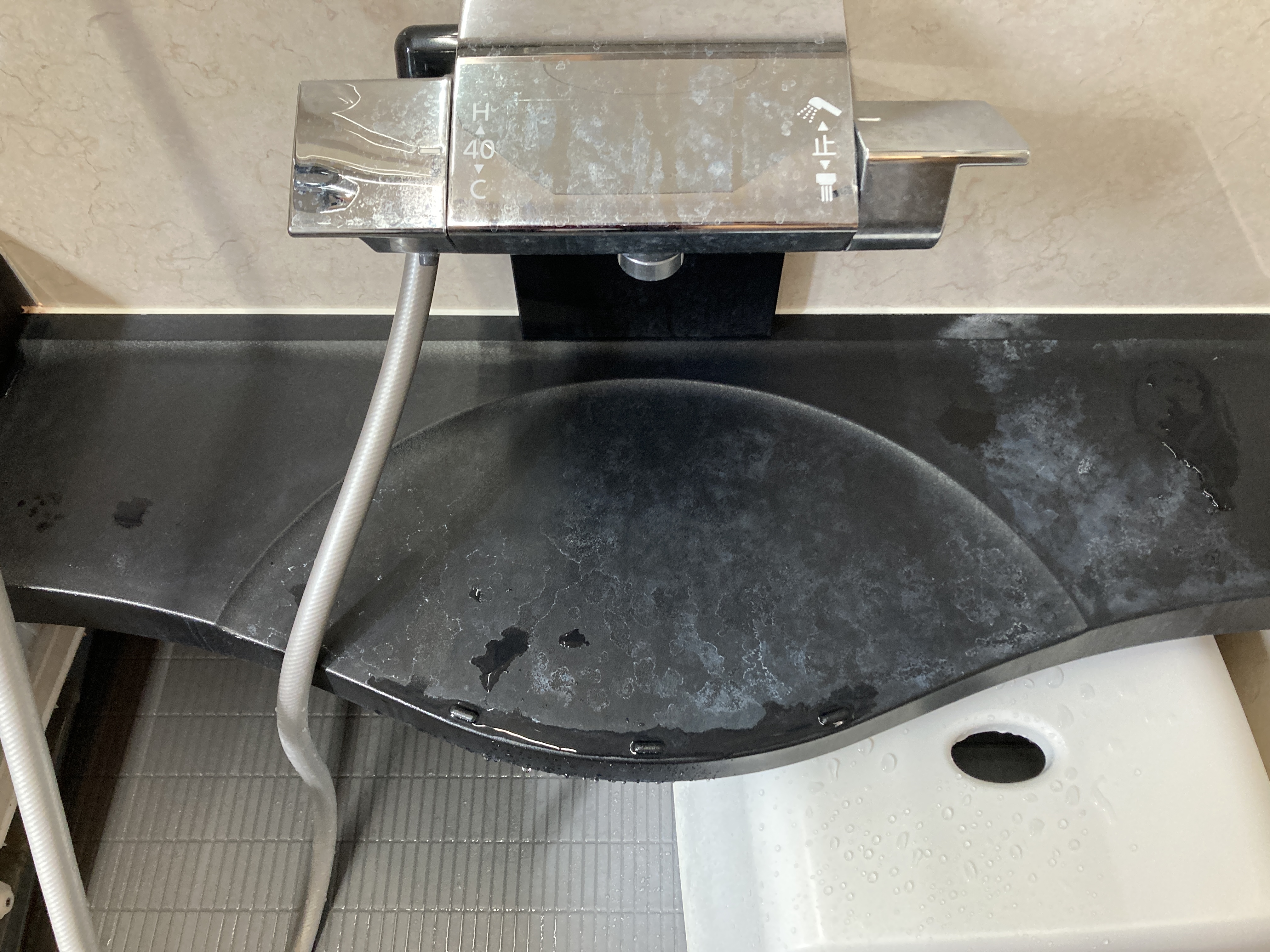 京都府京都市北区小山堀池町の浴室・お風呂クリーニングの作業前1