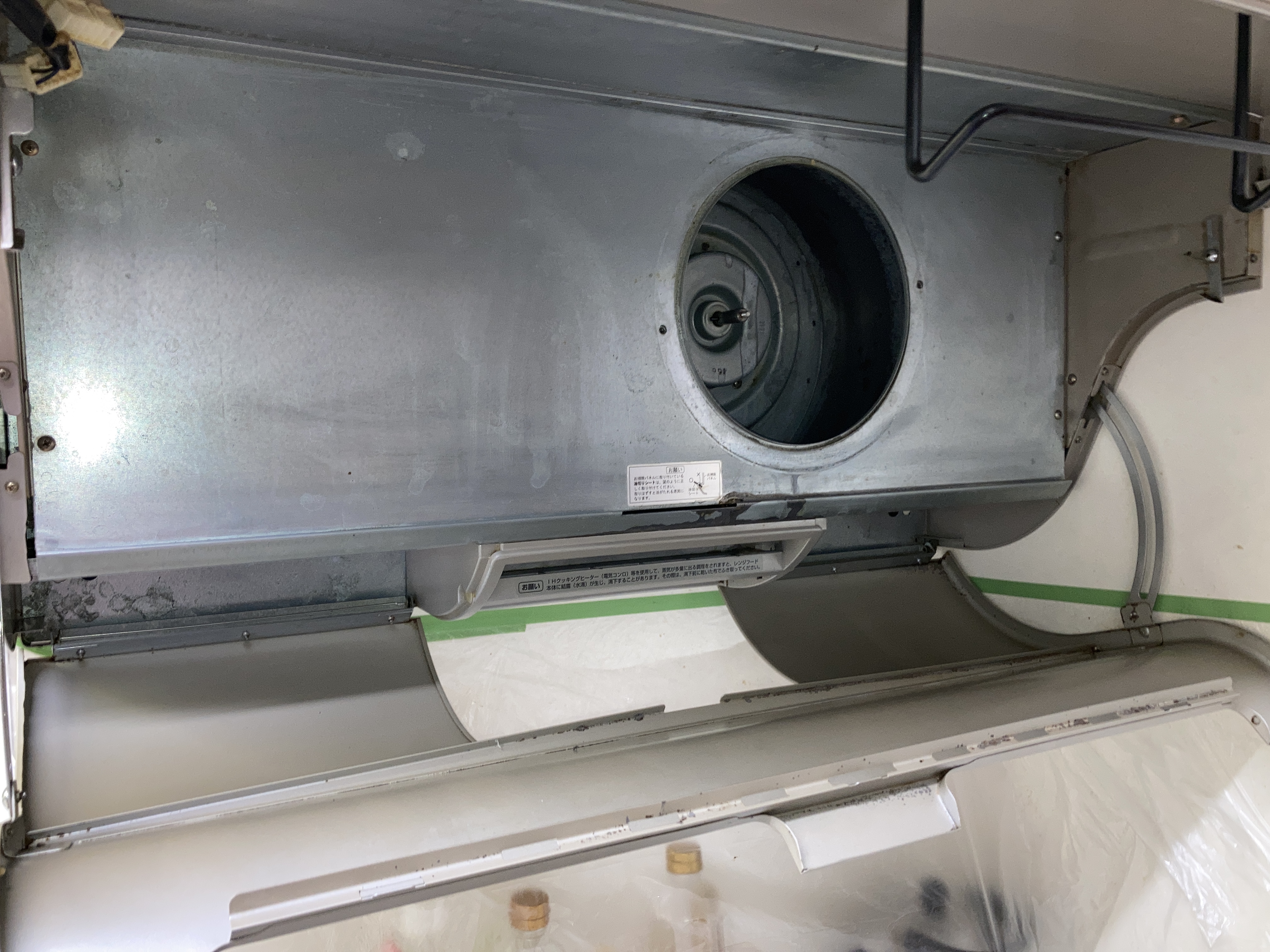 京都府八幡市男山泉のレンジフードクリーニングの作業後1