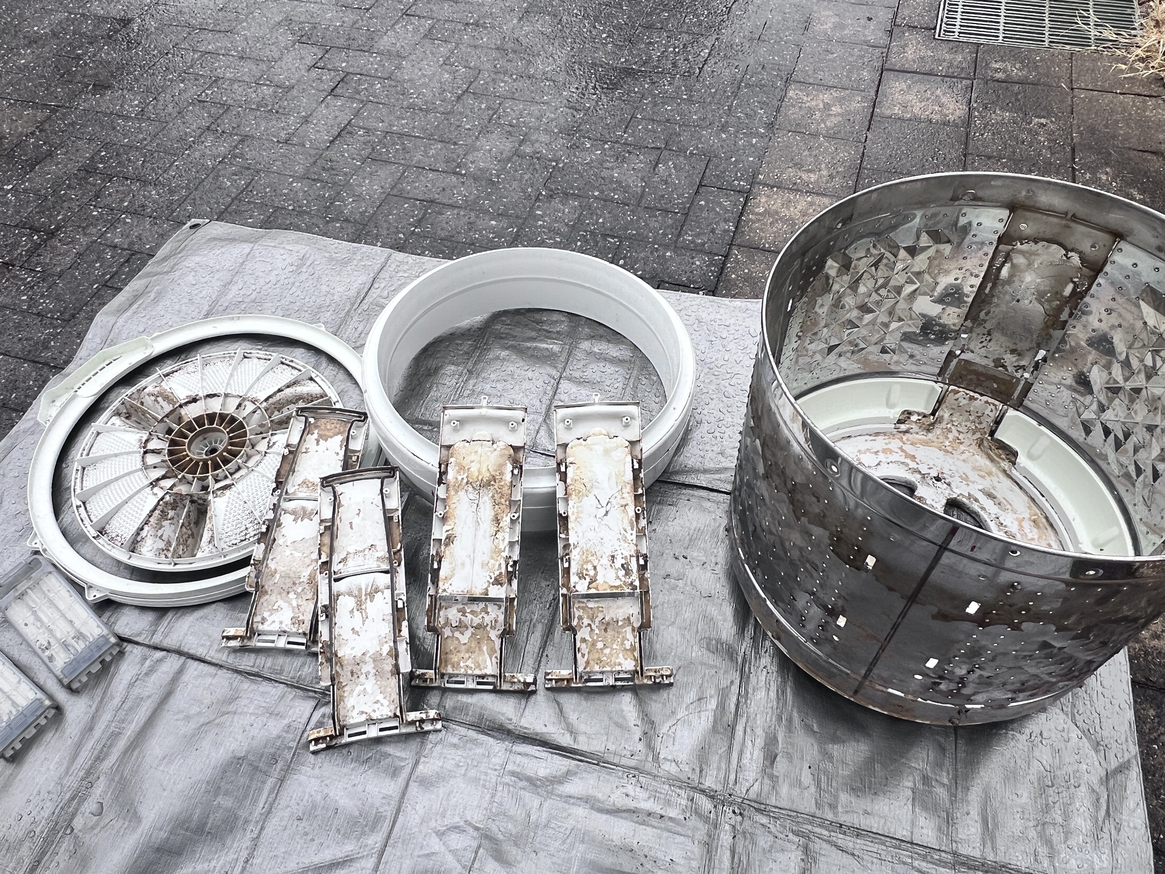 千葉県印西市印西市の洗濯機分解クリーニングの作業前1