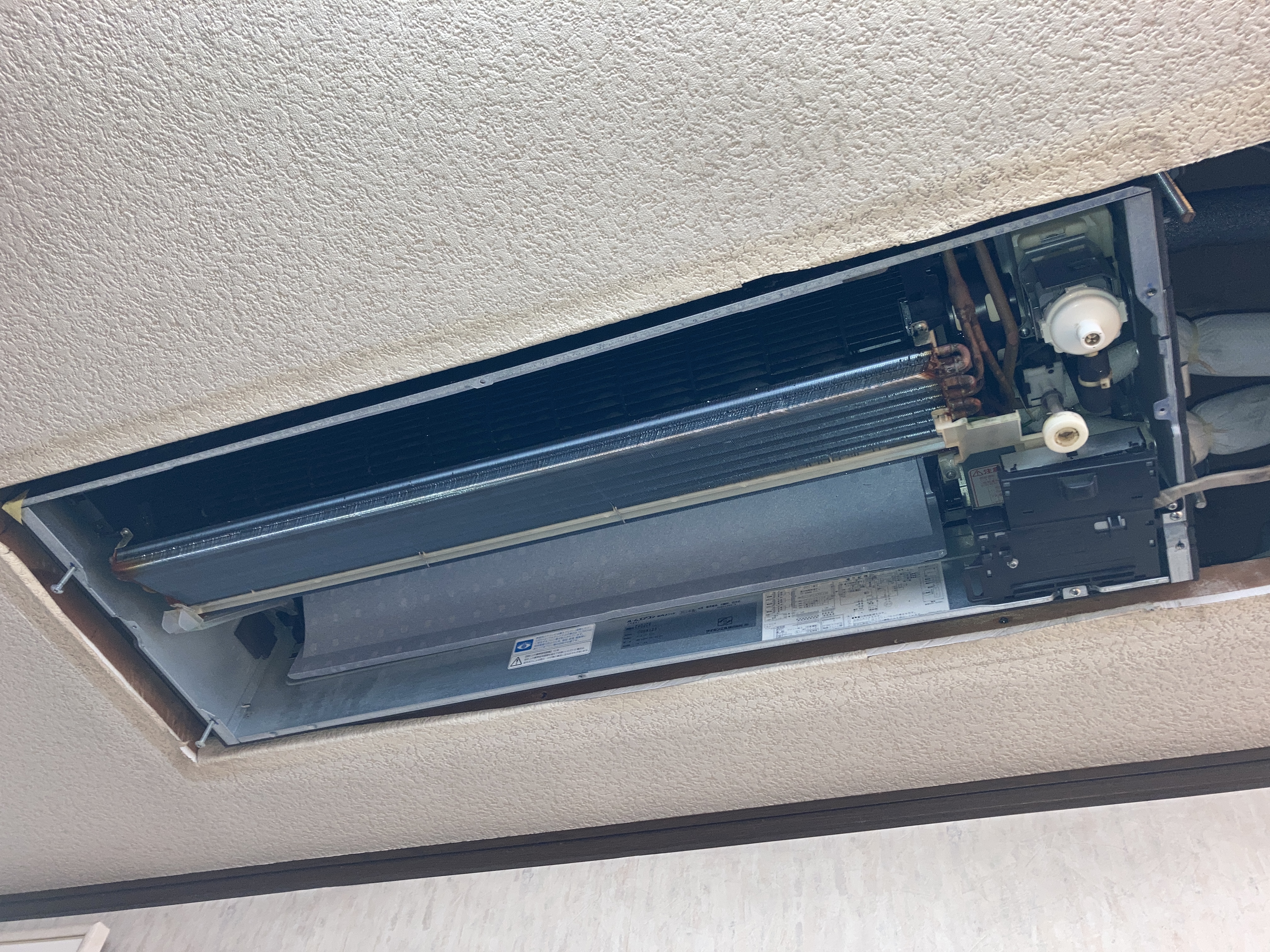 京都府京都市南区吉祥院中河原里北町の家庭用天井埋め込みエアコンの作業後1