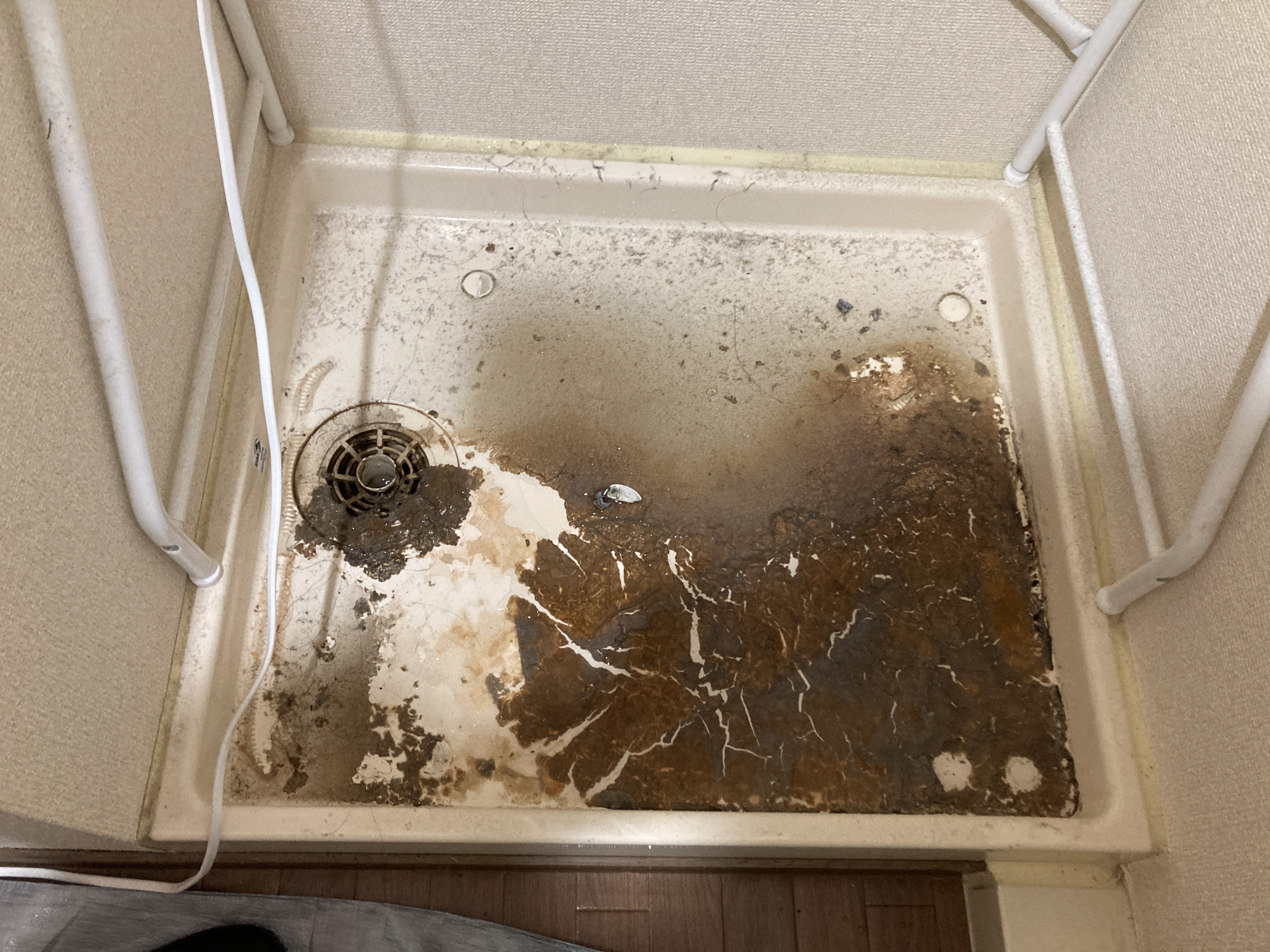 京都府京都市南区東九条室町の洗面所クリーニングの作業前1