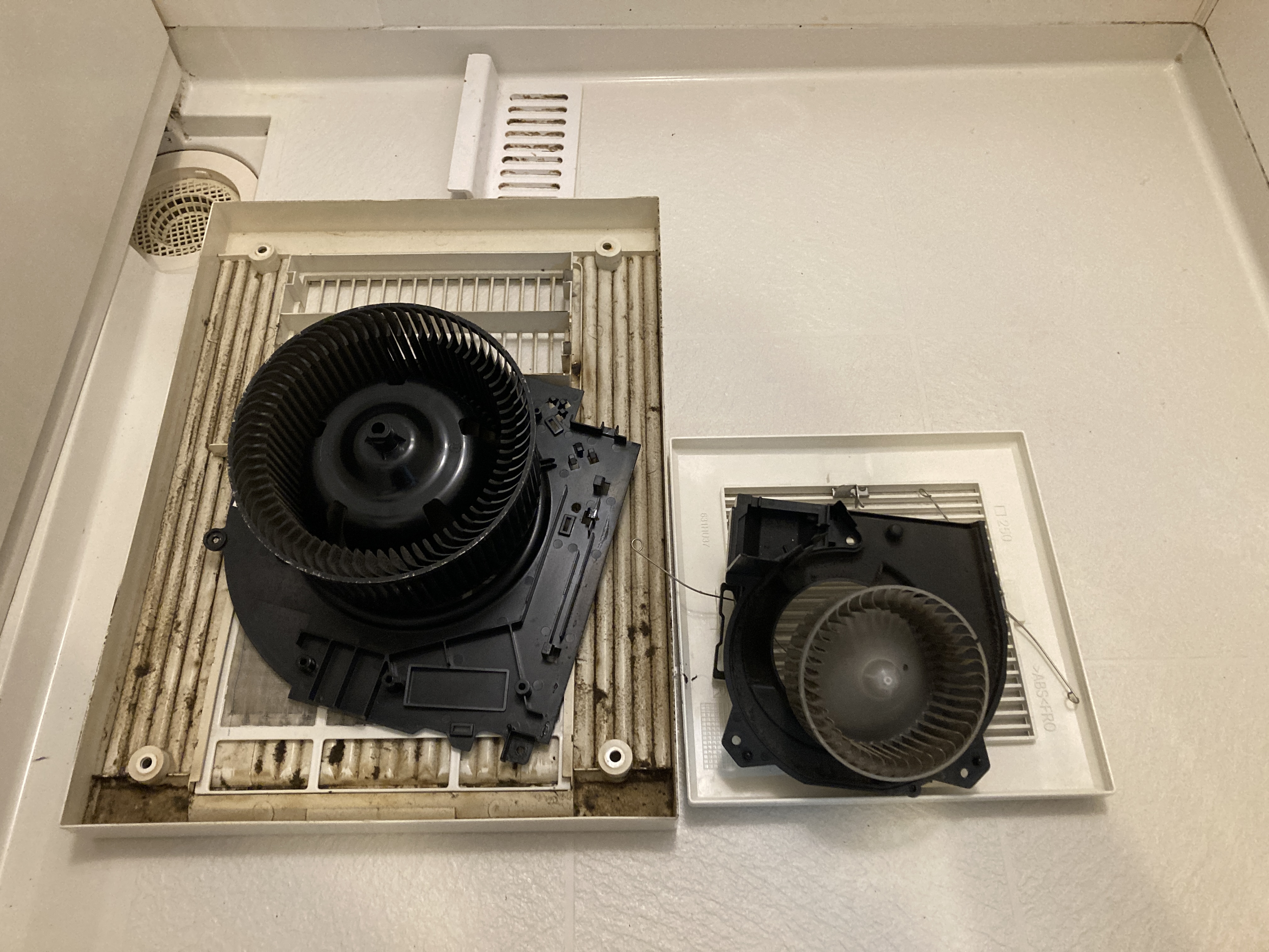 京都府京都市南区東九条東山王町の浴室・お風呂クリーニングの作業前2