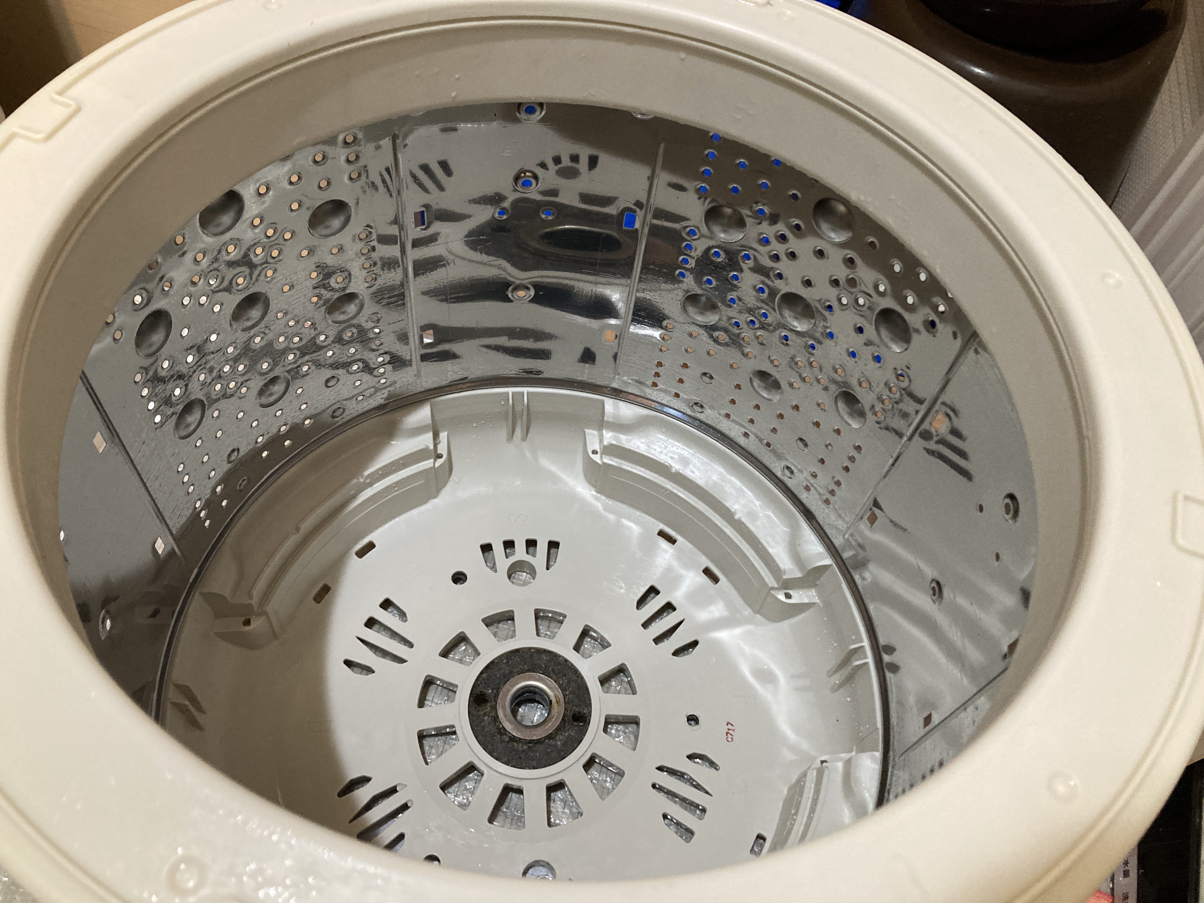 京都府京都市中京区西ノ京馬代町の洗濯機分解クリーニングの作業後1