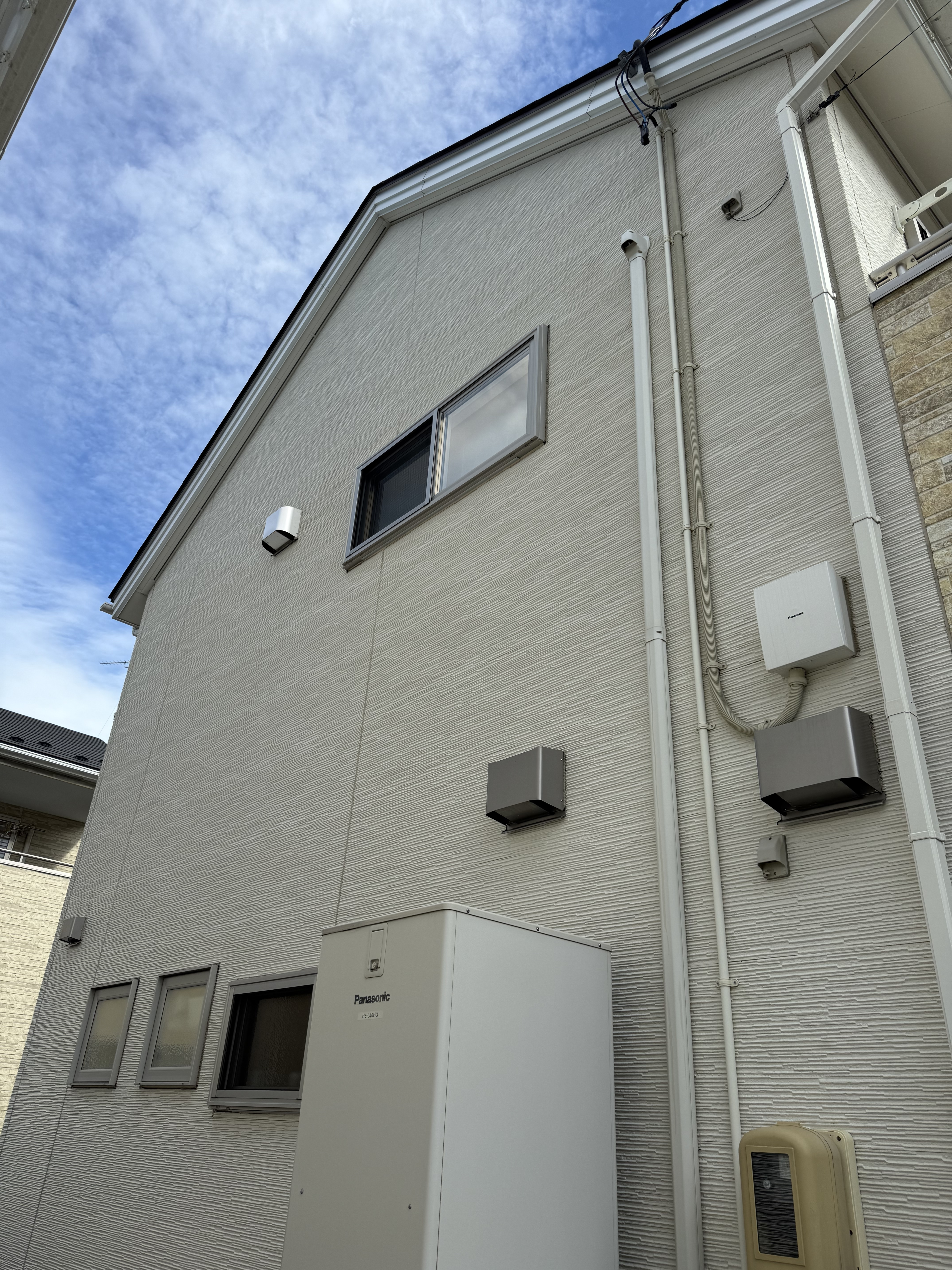 岩手県北上市の外壁高圧洗浄の作業後1