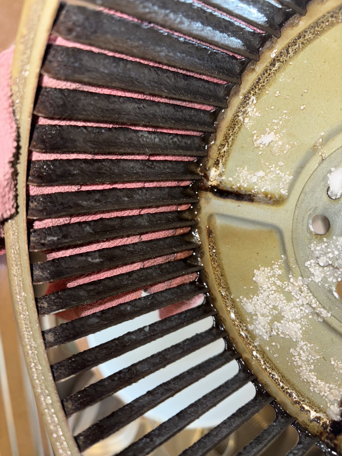 千葉県船橋市海神のレンジフードクリーニングの作業前1