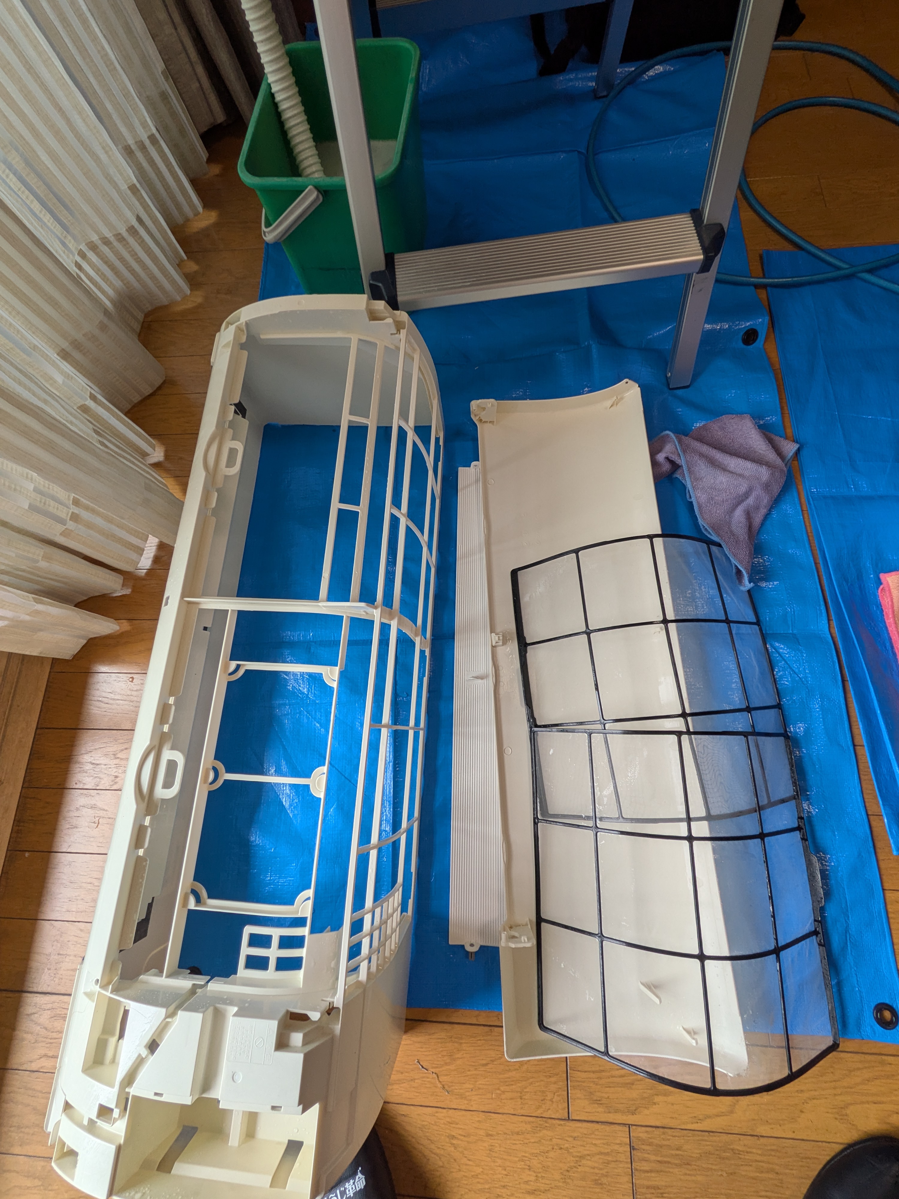 東京都大田区上池台の壁掛けエアコンの作業後1