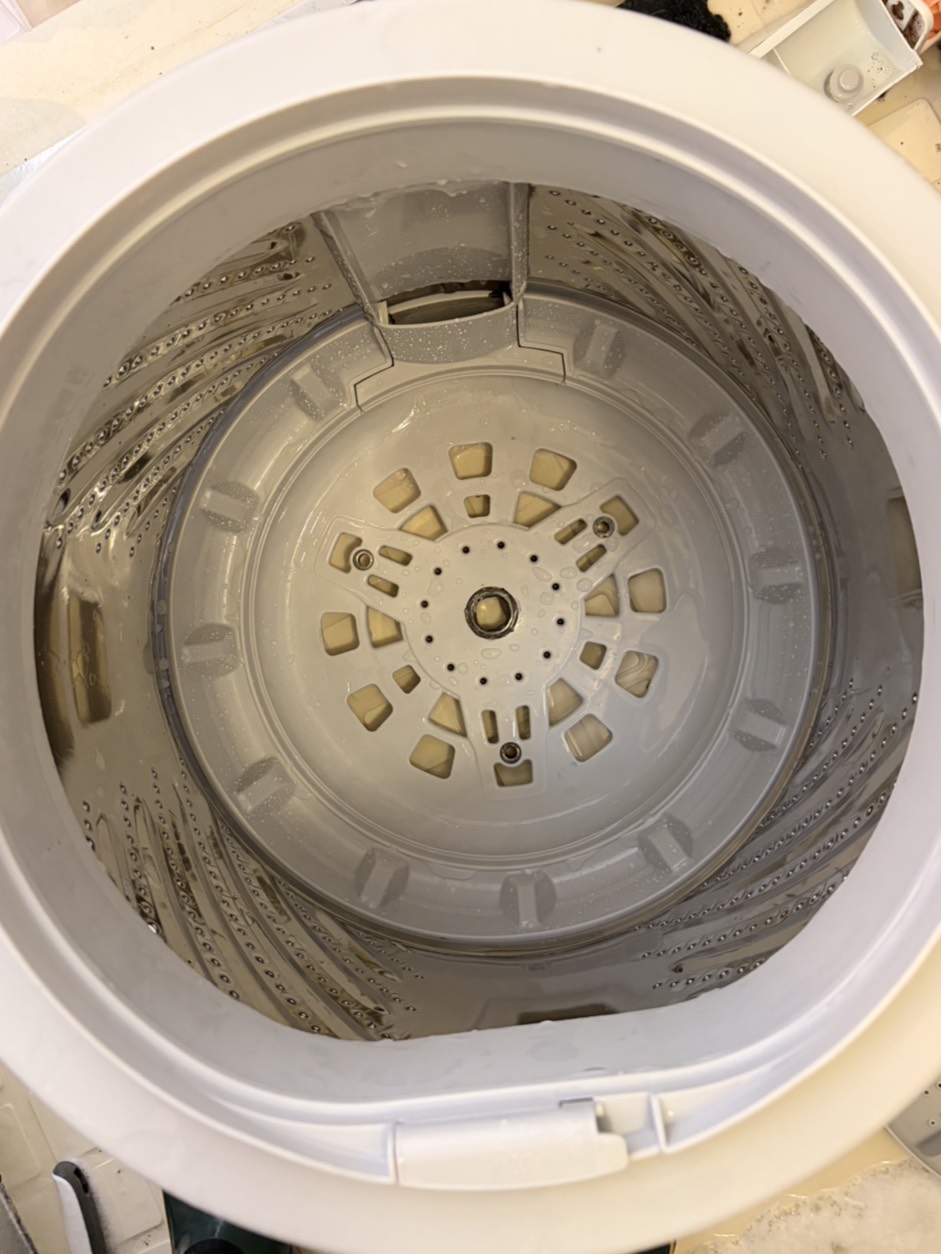 茨城県水戸市の洗濯機分解クリーニングの作業後2