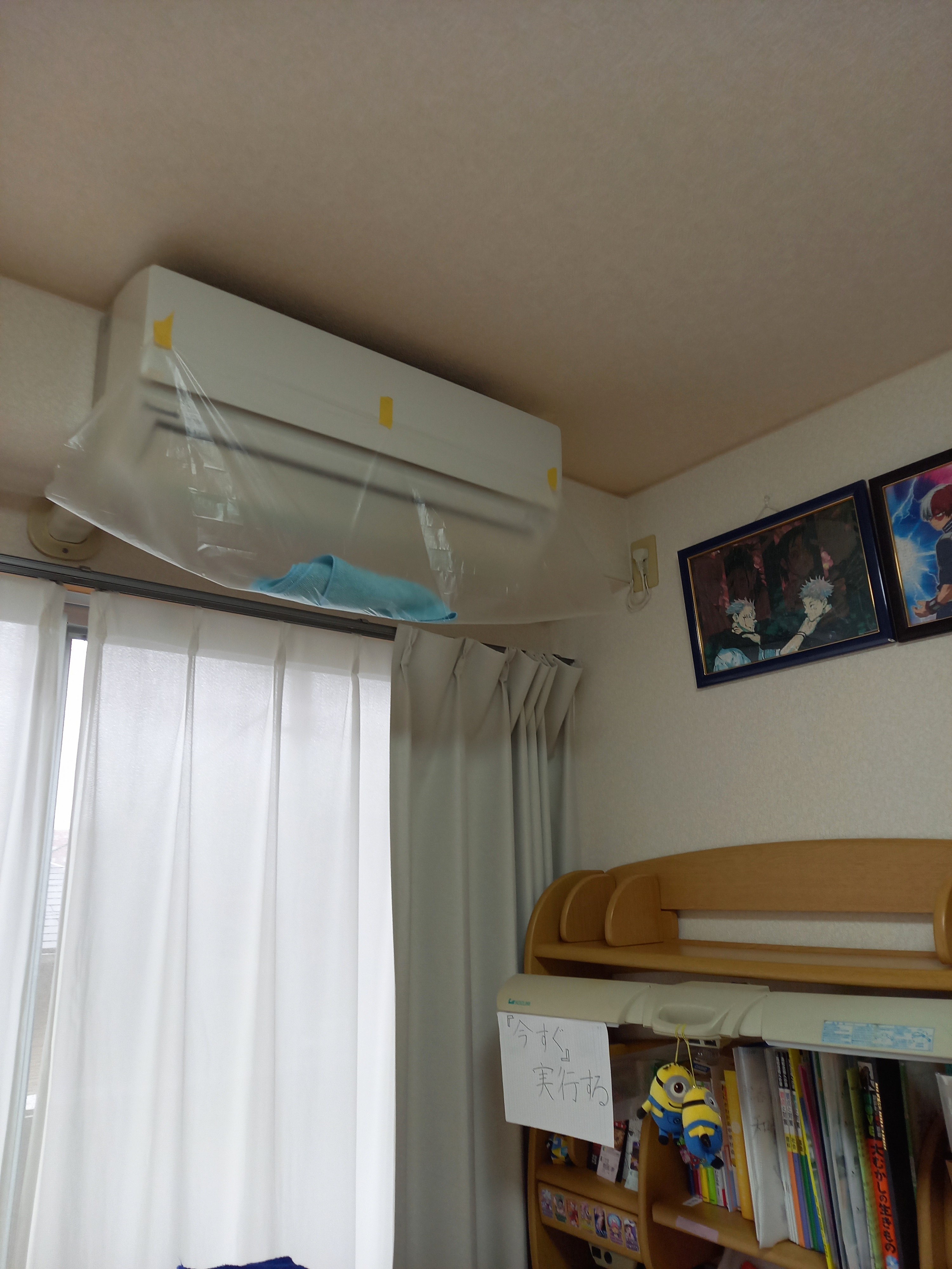 福岡県北九州市門司区の壁掛けエアコンの作業前1