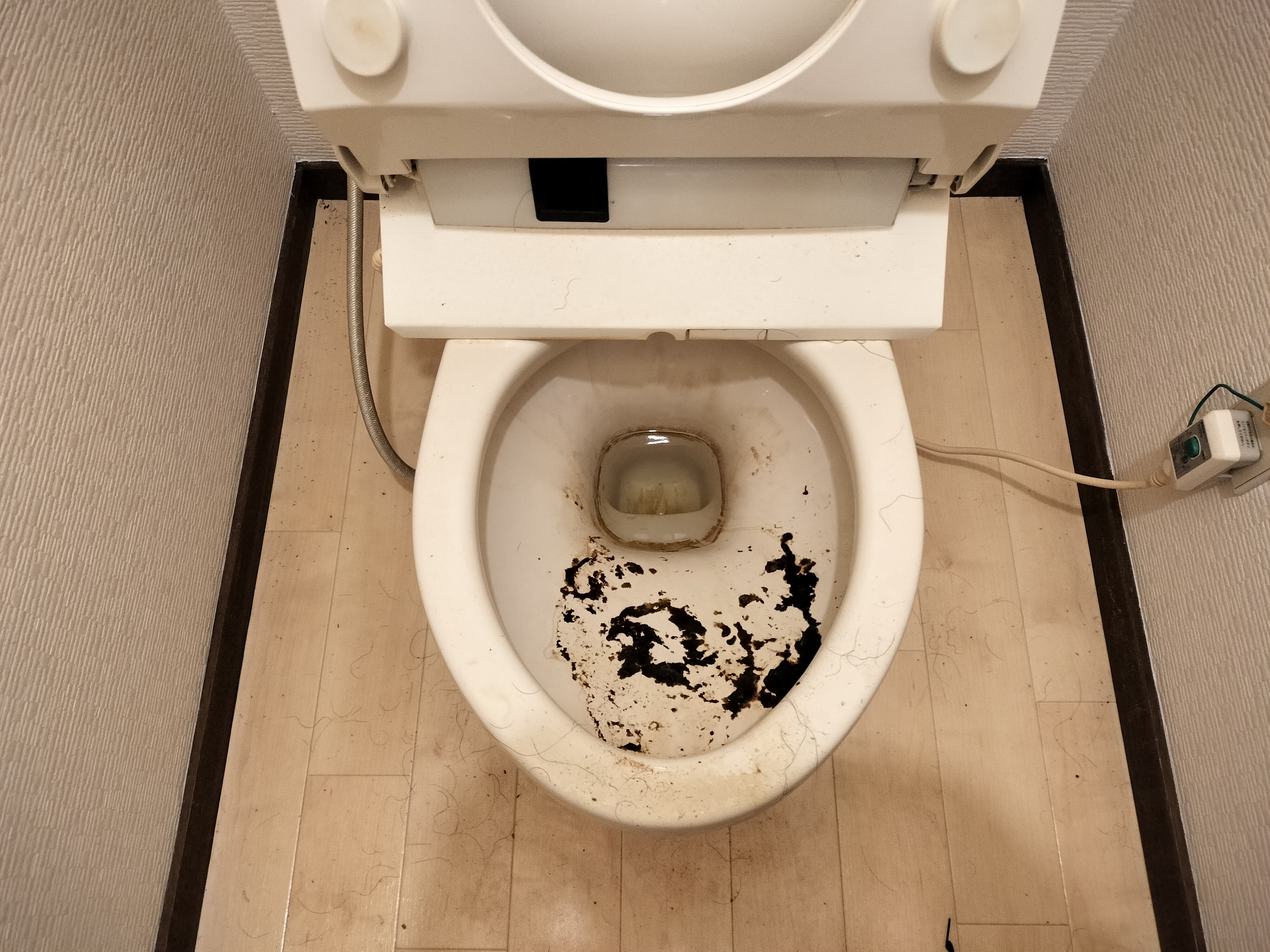 福岡県行橋市中津熊のトイレクリーニングの作業前1