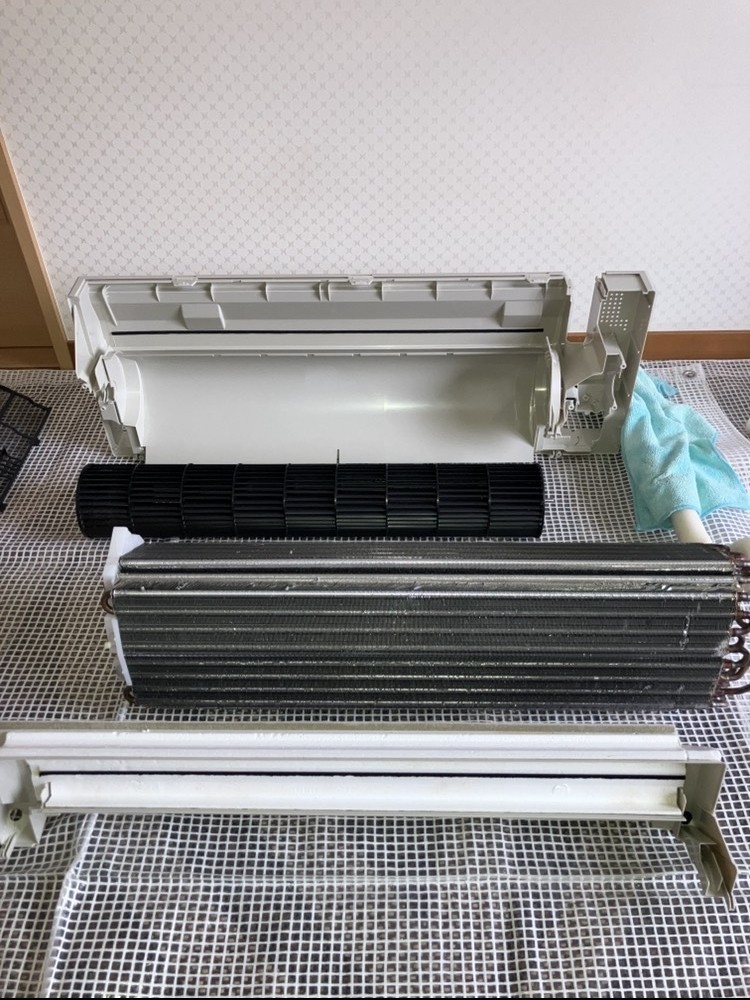 福島県いわき市小名浜の壁掛けエアコンの作業後1