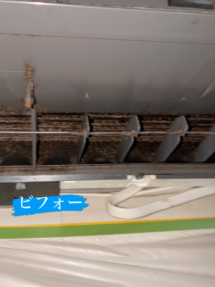 埼玉県入間郡三芳町三芳町のお掃除機能付きエアコンの作業前2