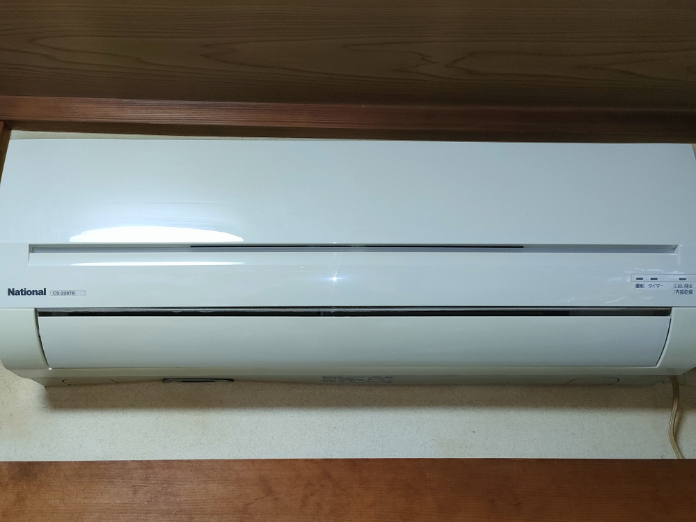 東京都練馬区早宮の壁掛けエアコンの作業後1