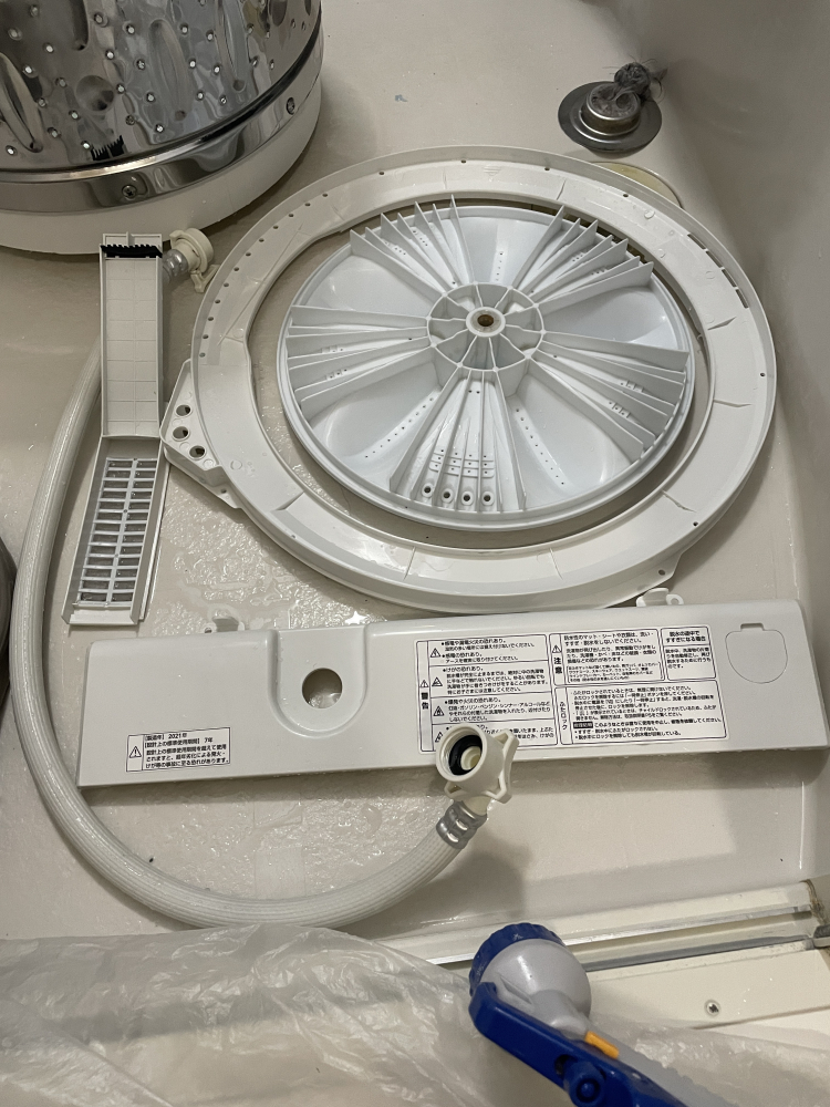 千葉県木更津市ほたる野の洗濯機分解クリーニングの作業後3