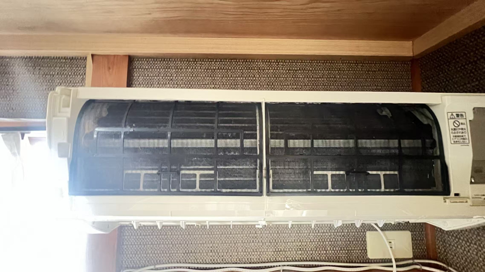 愛知県岡崎市中園町の壁掛けエアコンの作業後2