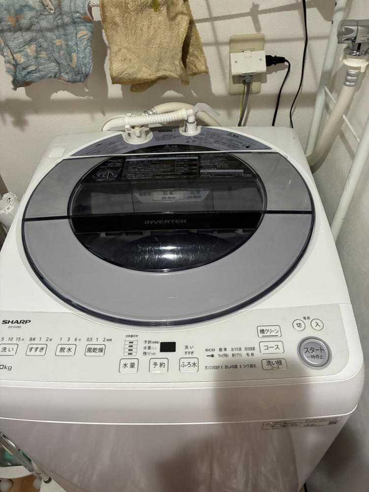 奈良県奈良市舞鶴西町の洗濯機分解クリーニングの作業前3