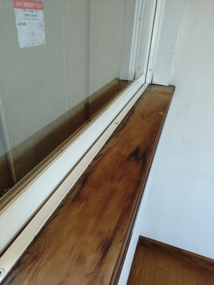 千葉県印西市の窓ガラス・サッシクリーニングの作業後1
