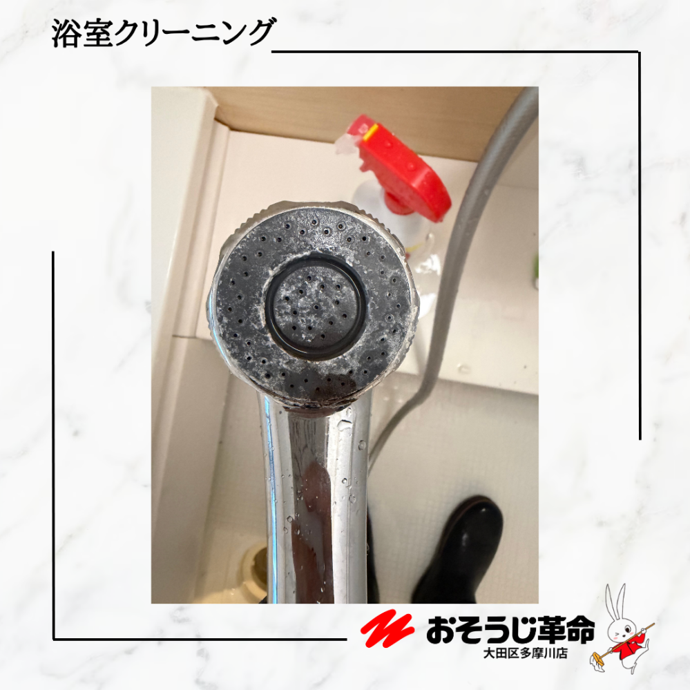 東京都目黒区鷹番の浴室・お風呂クリーニングの作業前3