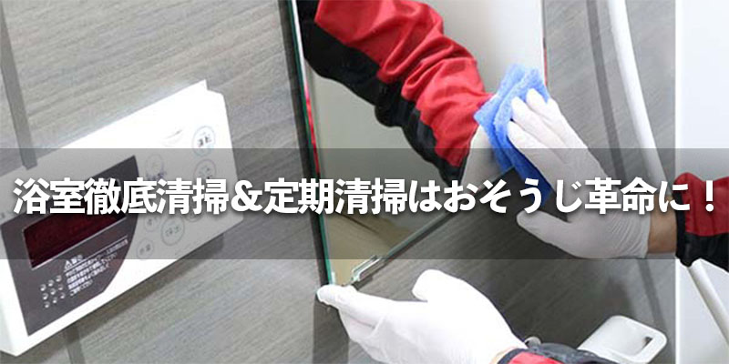 浴室徹底清掃&定期清掃はおそうじ革命に!