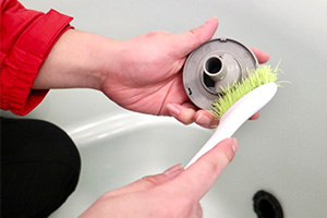 金具の清掃のイメージ