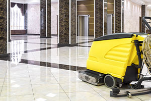 ケース① オフィスビル エントランス/床:大理石の画像