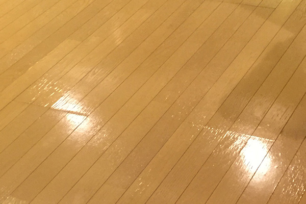 ワックスの乾燥作業